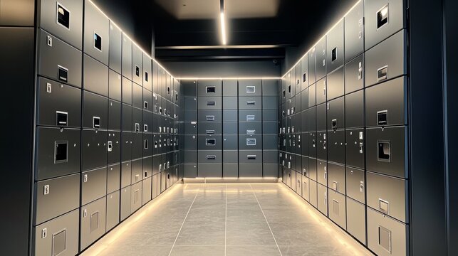 Safe deposit boxes of in bank
