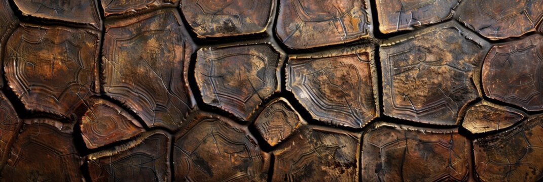 Turtle Shell Texture Background, Brontosaurus Dinosaur Skin Texture, Turtle Shell Banner