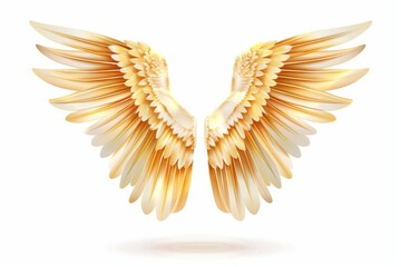 Wings icon, angel wings emblem, bird feathers silhouette, pigeon sign, spirituality symbol, elegance flight