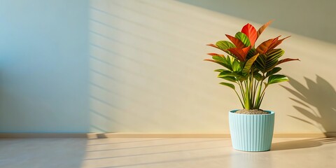Fototapeta premium Indoor Plant Minimalist Office Interior Design