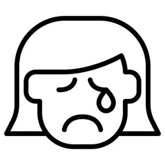 Crying icon