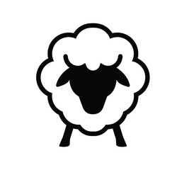 Sheep lamb silhouette logo icon vector symbol