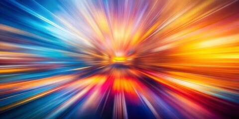 Obraz premium Abstract Radial Burst of Colorful Lines, Abstract, Speed, Motion, Colorful