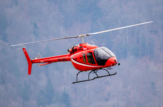 Bell 505 Jet Ranger X helicopter from Mountain Flyers near the Swiss Alps