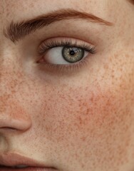 Obraz premium Hyperpigmented Face with Uneven Skin Tone