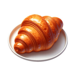 croissant isolated on white background