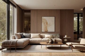 Modern interior living space 