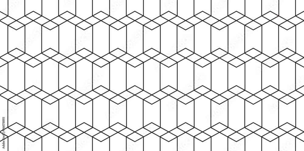 Poster vector seamless rhombus pattern. abstract geometric background. stylish fractal texture.