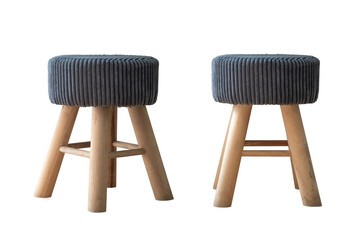 stool with four legs isolated on white background