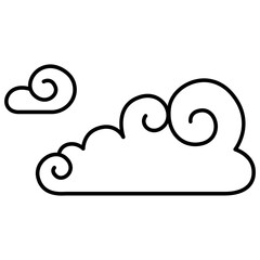 Abstract Cloud , Chinese Cloud , Curl cloud ,Decoration cloud, cloud icon