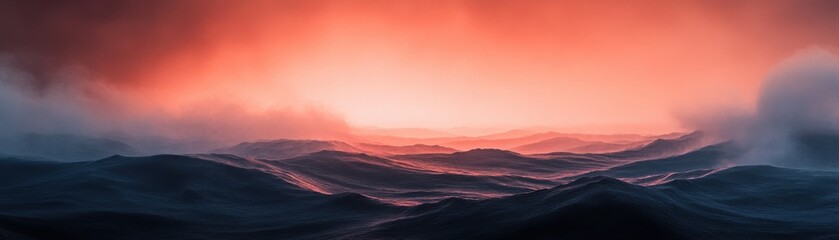 Obraz premium sunrise in the mountains