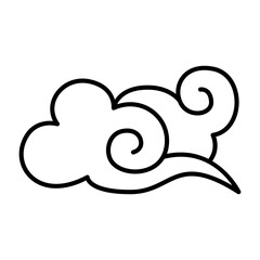 Cloud icon chinese style