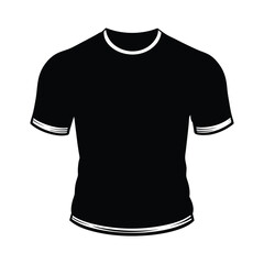 free vector black tshirt template design 
