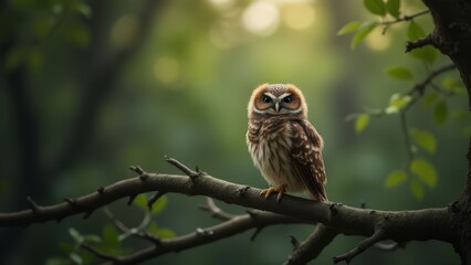 Majestic Owl on a Branch