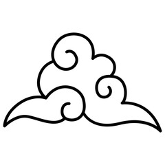 Cloud icon chinese style
