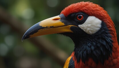 Vibrant Close-Up of Exotic Bird