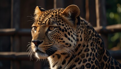 Obraz premium Majestic Leopard in Natural Light