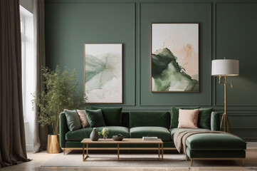 Modern interior living space 