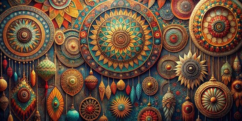 Ornate Mandala Wall Decor, Ornamental, Decorative, Wall Art