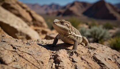 Obraz premium Desert Bearded Dragon Portrait