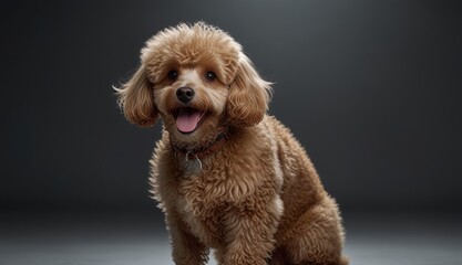 Fluffy Dog Smiling Portrait