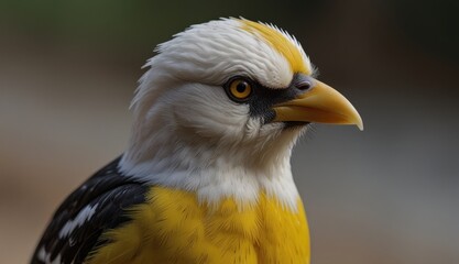 Fototapeta premium Stunning Close-Up of Vibrant Bird