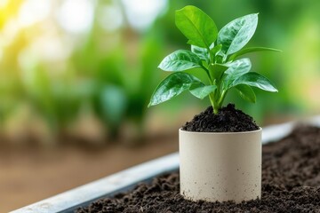 Smart home irrigation system adjusting watering schedules based on weather forecasts and soil moisture levels, smart irrigation system, eco-friendly gardening