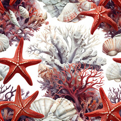 shells and starfish