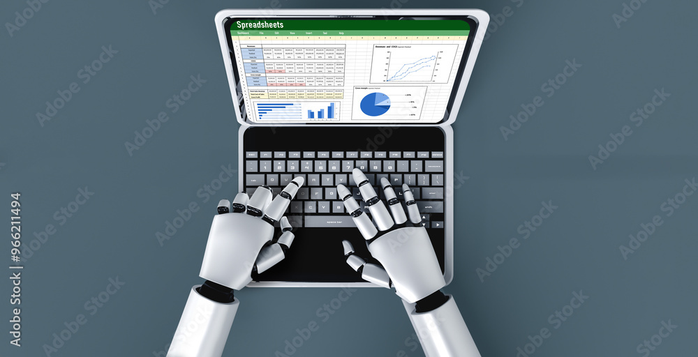 Poster spreadsheet document information financial startup concept. data and graphs in spreadsheet documents