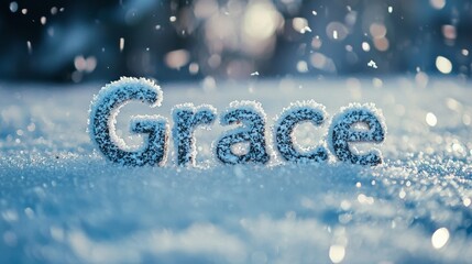 Winter personalized name postcard perfect for decor.