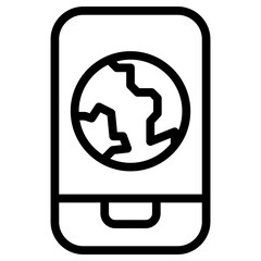 Smartphone internet icon