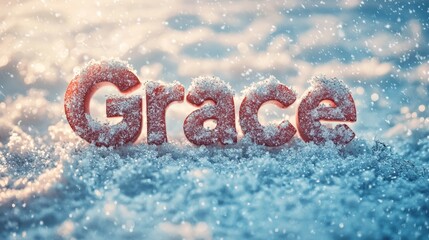 Winter personalized name postcard perfect for decor.
