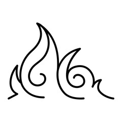 Obraz premium Fire icon