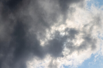 Fototapeta premium blue sky with clouds and sun