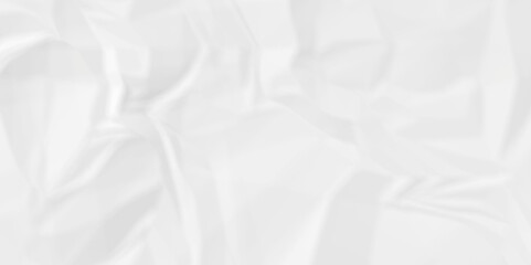 Empty white abstract crumple rough page blank canvas wrinkle paper texture.