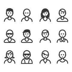 A Set of Diverse User Profile Icons