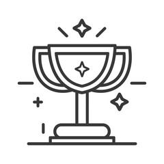 A Shiny Trophy With Stars and a Pedestal Base