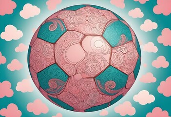 Close up on soccer ball with Different Background