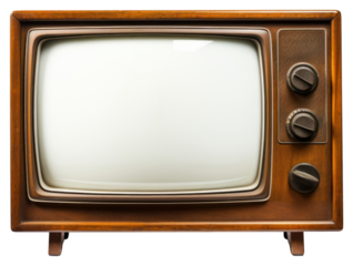 PNG Retro TV television screen old.
