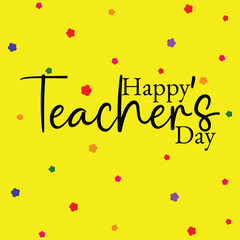 World Teachers Day creative concept banner, poster, social media post, template, background, t-shirt, post card design. Happy Teacher's Day, Teacher's day, Teacher day, 5 October. Vector 