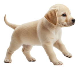 PNG Playful golden retriever puppy exploring