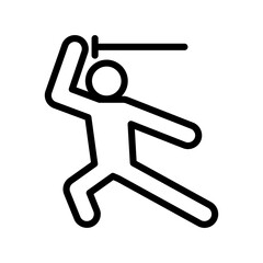 Chinese warrior icon