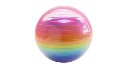 Colorful striped easter egg transparent background