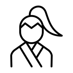 Chinese warrior icon