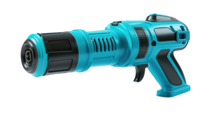 Futuristic Blue and Black Sci Fi Blaster Gun