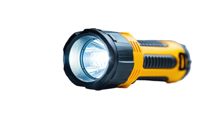 Bright led flashlight transparent background