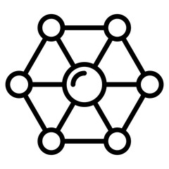 Molecule structure icon