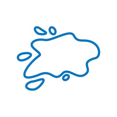 Flat milk splash. Vector illustration. Design elements. Backgrounds for text. Isolated vector shapes.