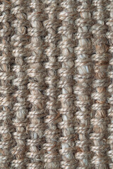 A close-up of a jute mat.