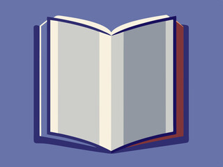 Blank vertical book template